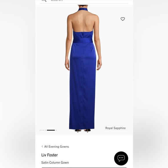 Anthropologie - Liv Foster Satin Column Gown - Picture 2 of 6